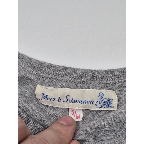 Merz B. Schwanen Shirt Men's Medium Gray 100% Cotton Crewneck The Bear Tee 5/M - Picture 2 of 9